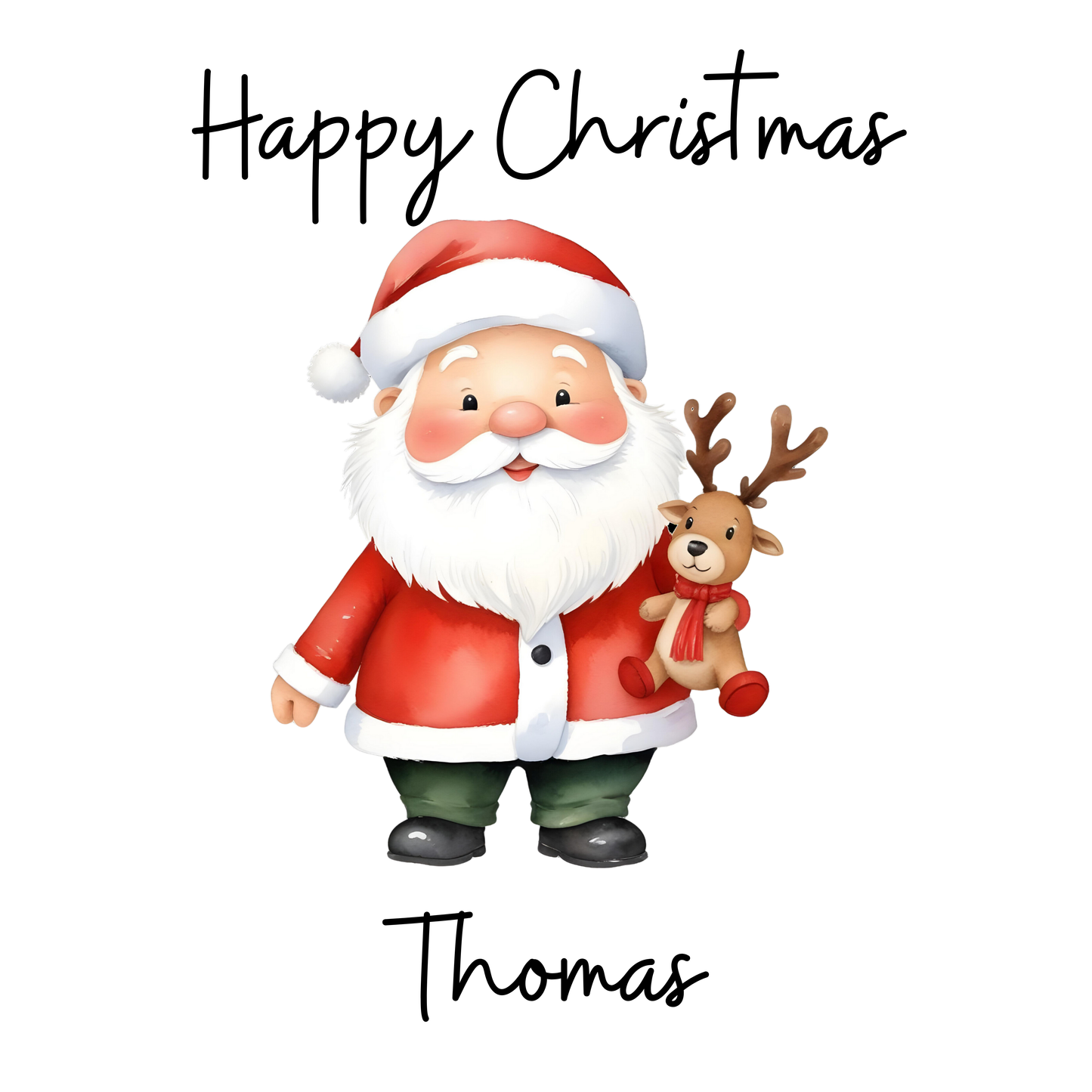 Christmas Card Personalised Father Christmas 1