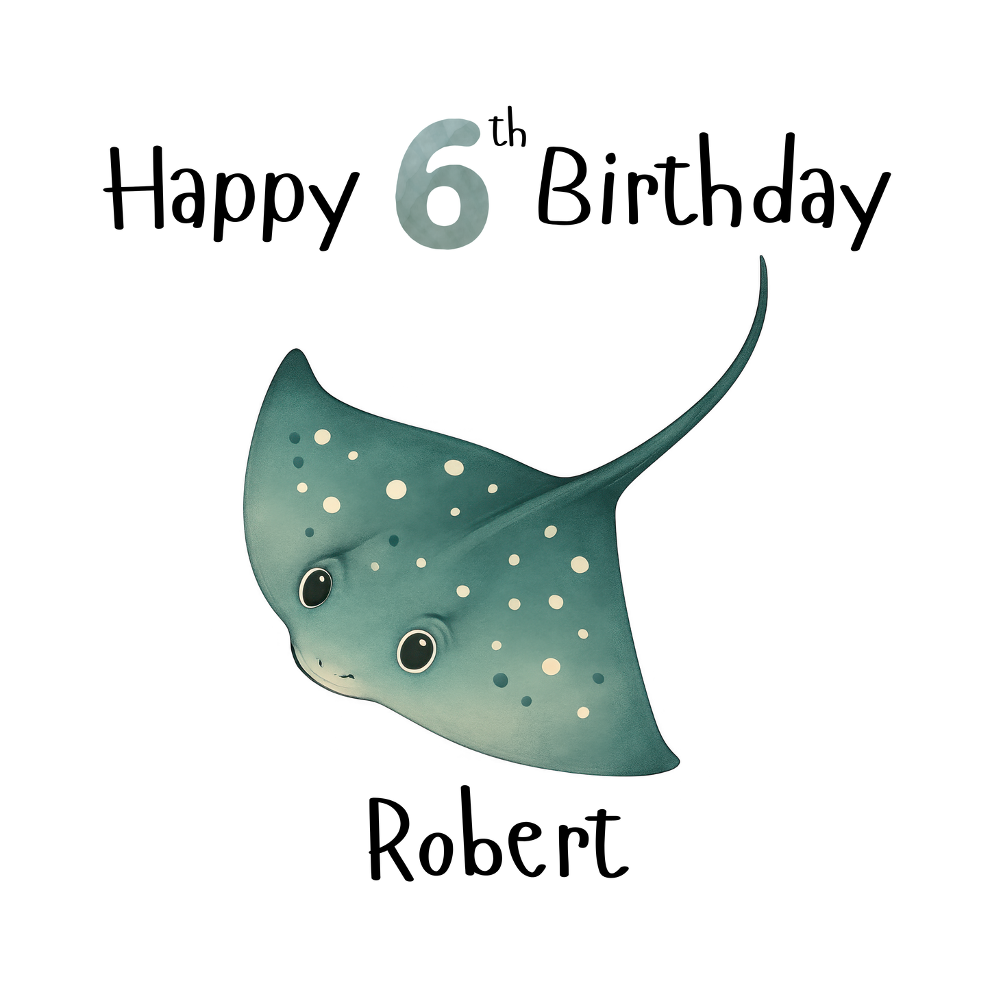 Stingray Personalised Age Card