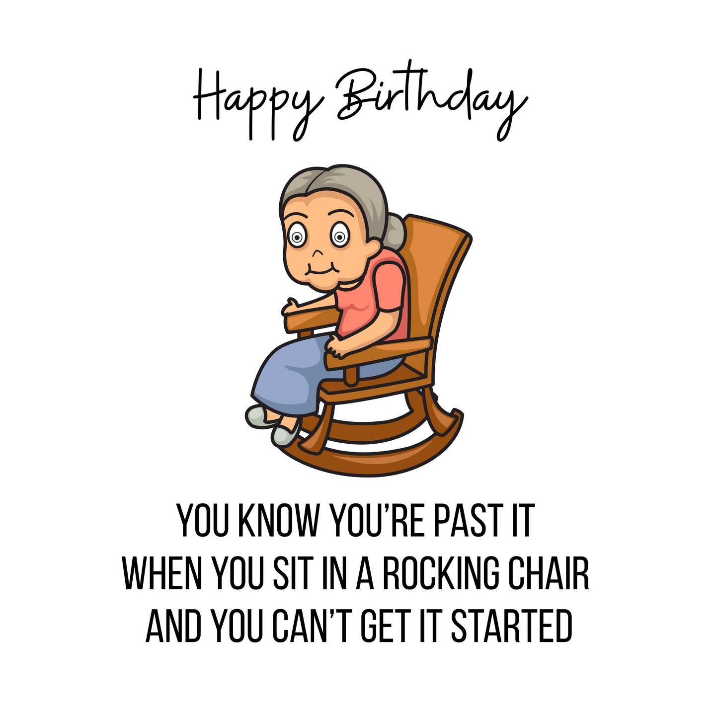 Rocking Chair Birthday Card