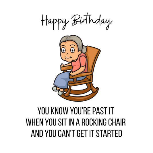 Rocking Chair Birthday Card