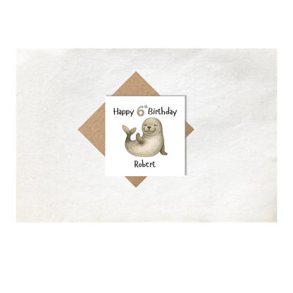 Seal Personalised Age Card 1