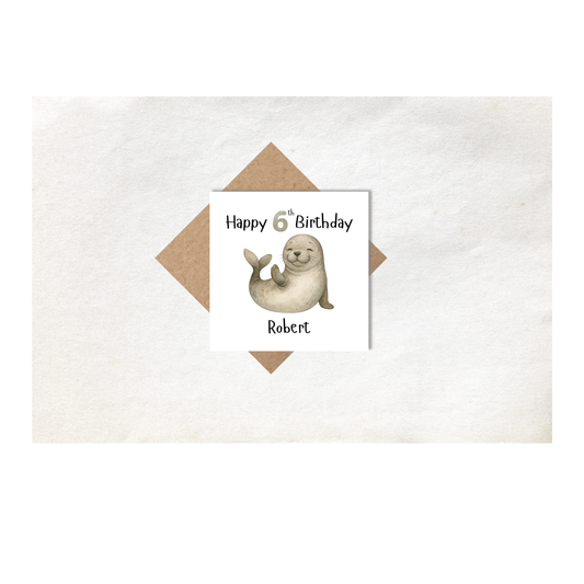 Seal Personalised Age Card 1