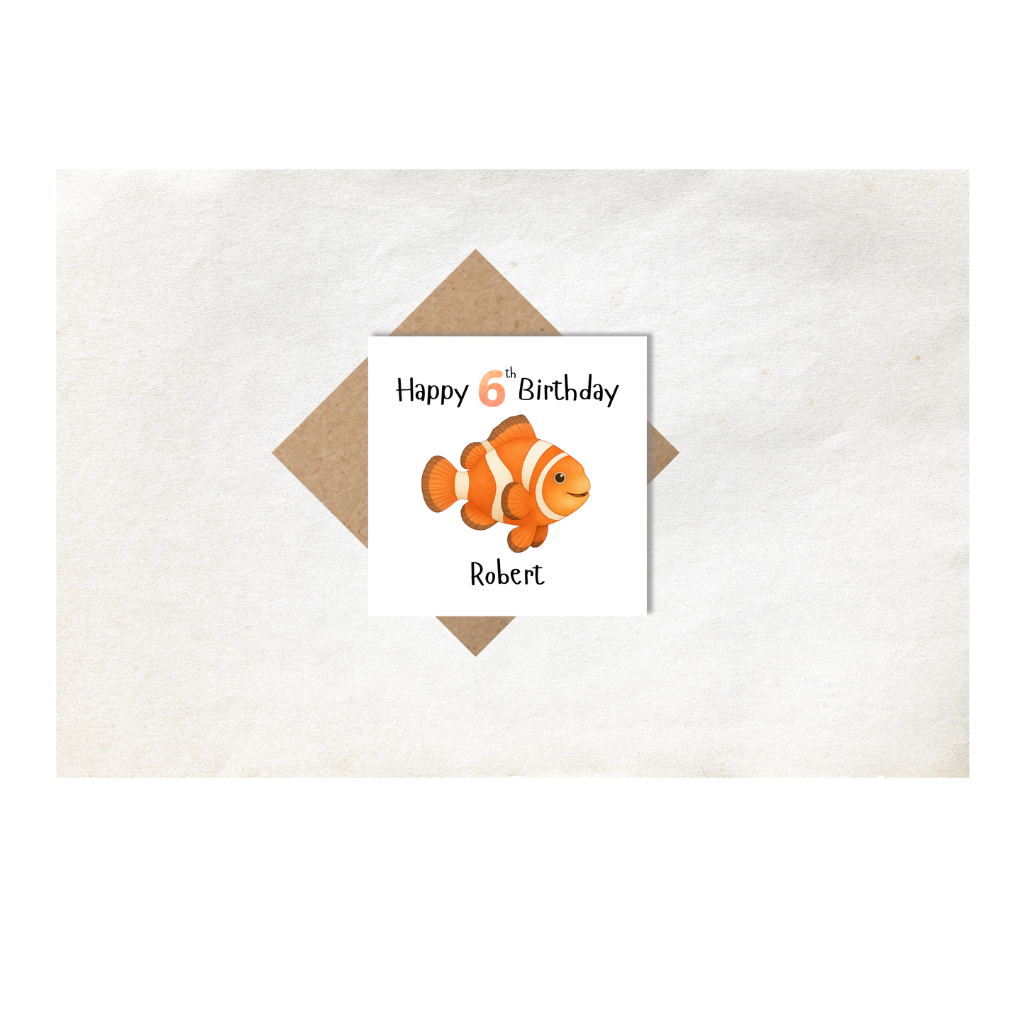 Nemo Fish Personalised Age Card