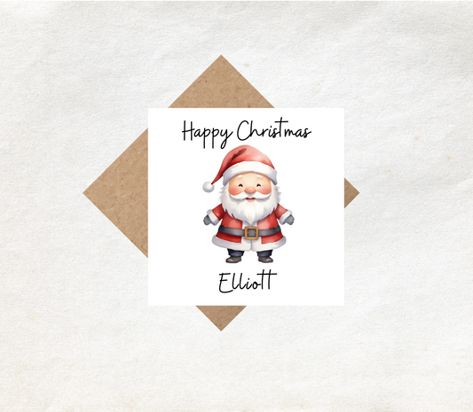 Father Christmas Card Personalised 2