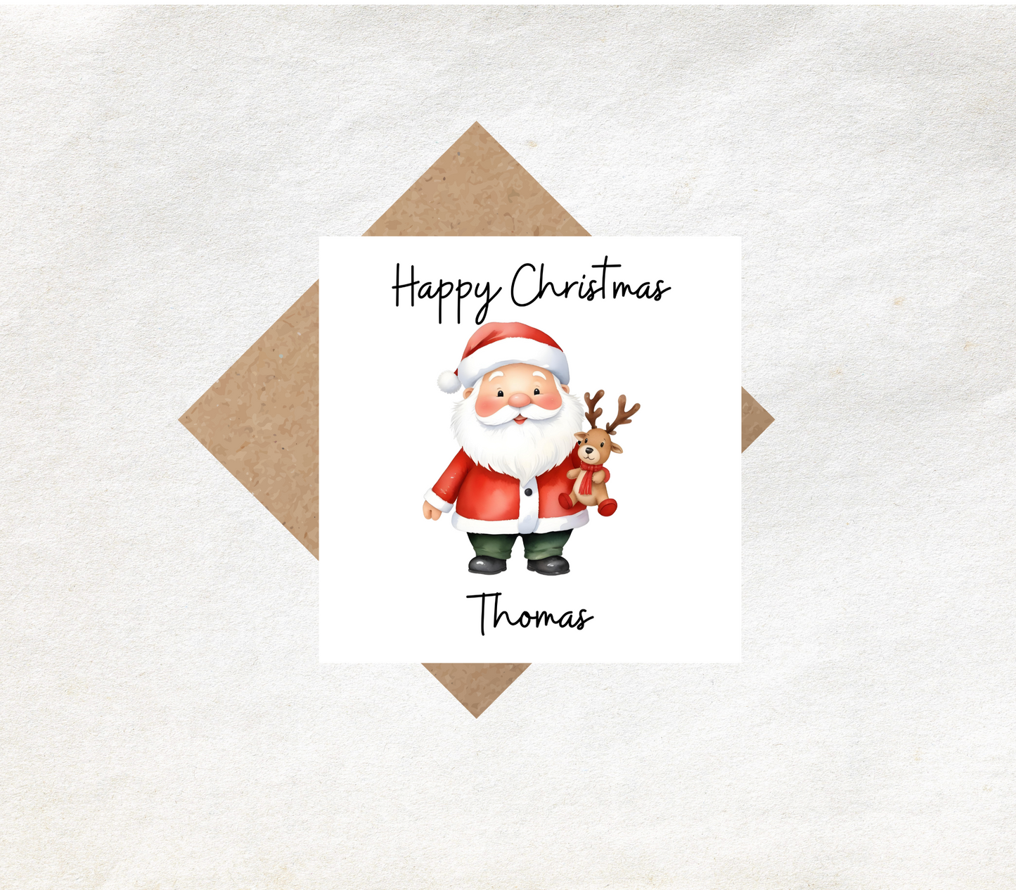 Christmas Card Personalised Father Christmas 1