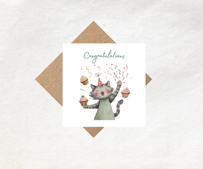 Congratulations Cat Card