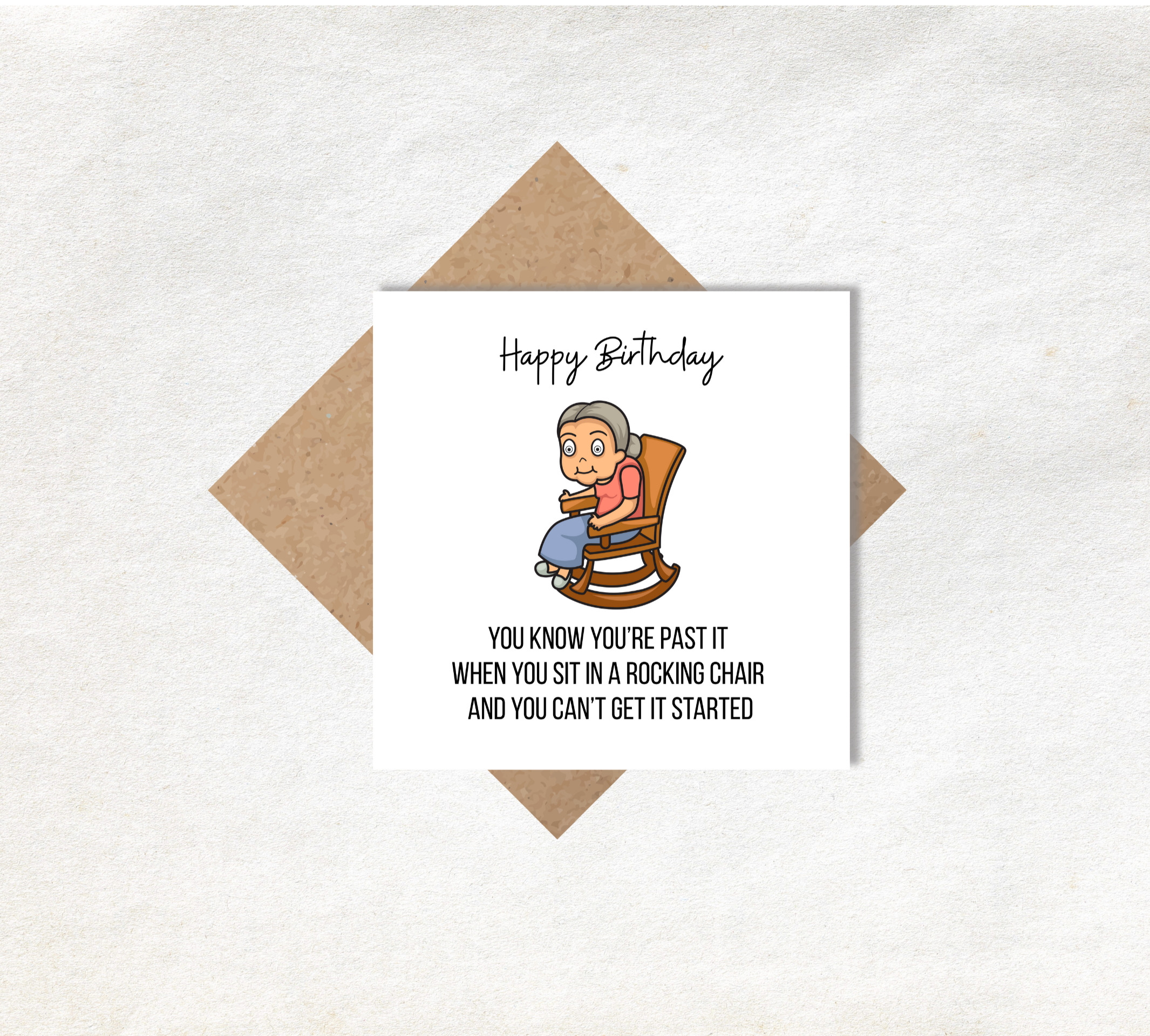 Rocking Chair Birthday Card – Wheat & Barley