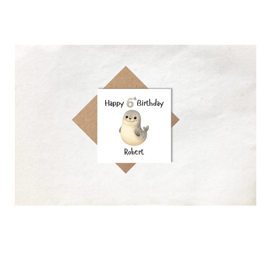 Seal Personalised Age Card 2