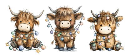 Highland Cow Christmas Mug 1