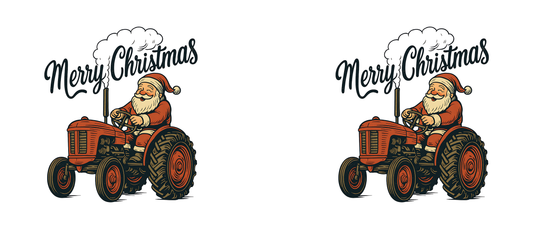 Father Christmas Tractor Mug