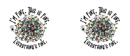 Christmas lights I'm Fine Mug