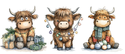 Highland Cow Christmas Mug 2