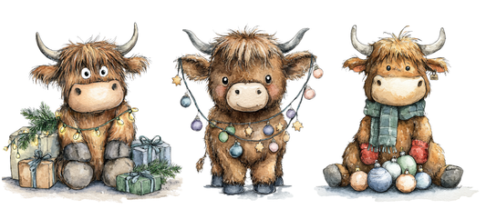 Highland Cow Christmas Mug 2