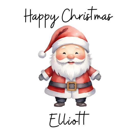 Father Christmas Card Personalised 2