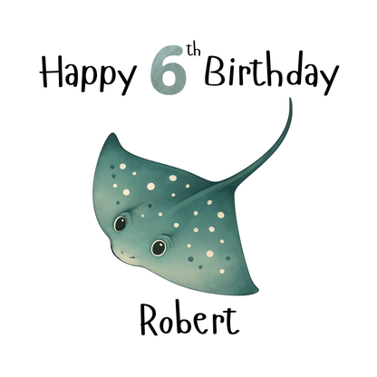Stingray Personalised Age Card