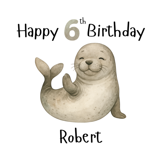 Seal Personalised Age Card 1