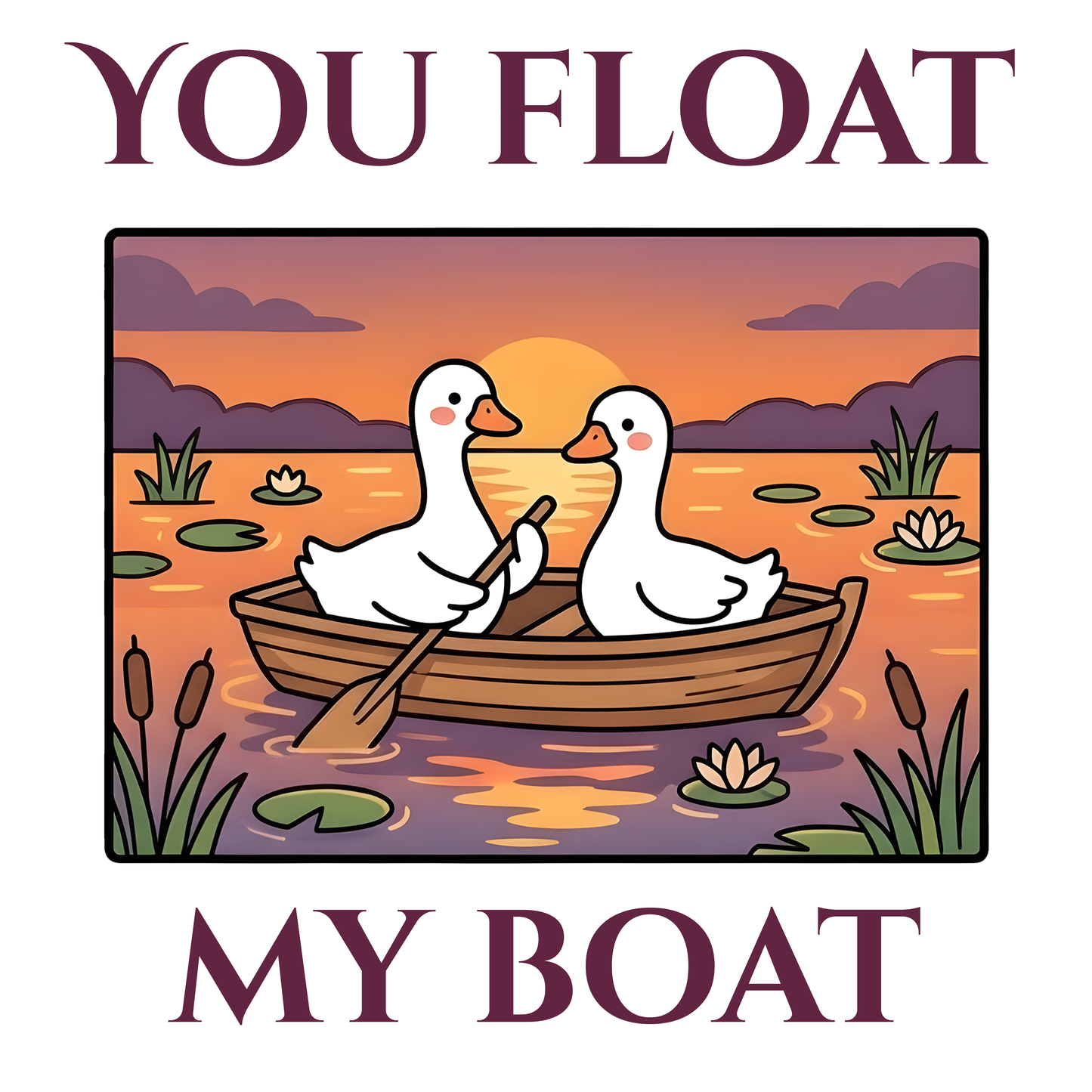 Valentines you float my boat card