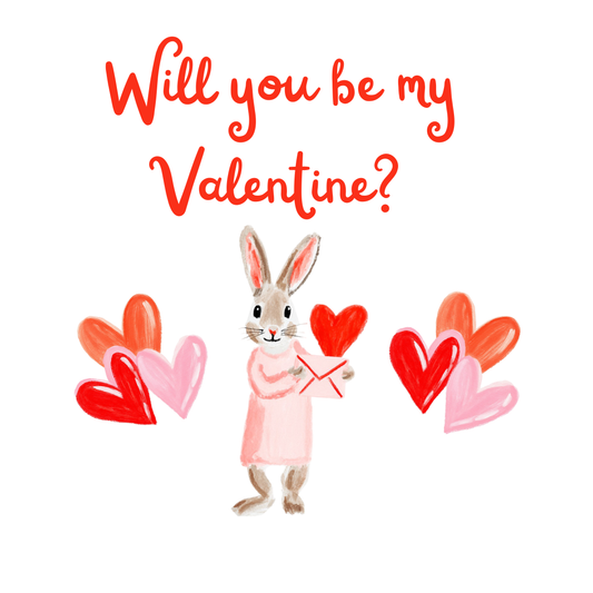 Valentines Bunny Be My Valentine