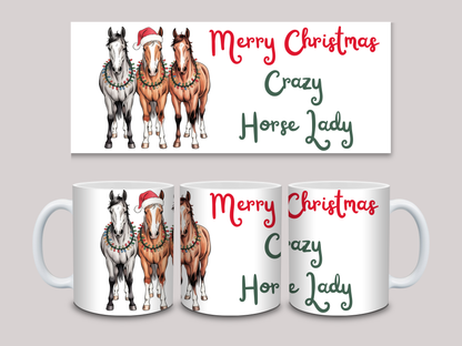 Crazy Horse Lady Christmas Mug