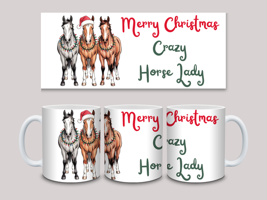 Crazy Horse Lady Christmas Mug