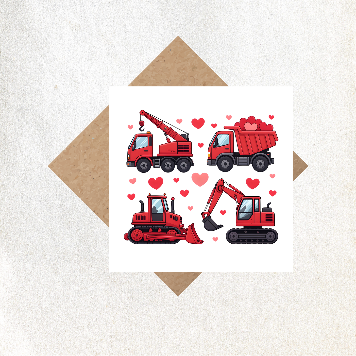Valentines Construction card